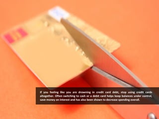 10 Solutions to personal Credit Crunch