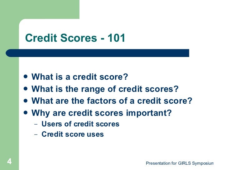 Credit Scores And Credit Reports All You Need To Know 8.24.08