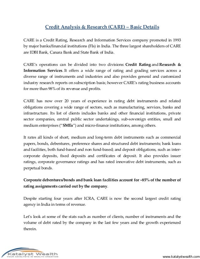 Research paper credit rating agencies india