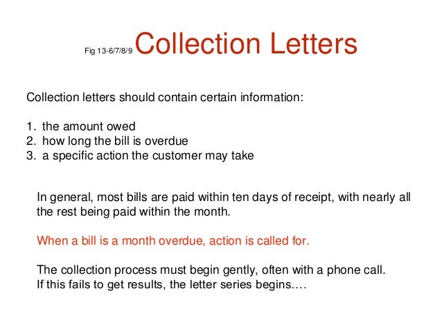 credit and collection letters