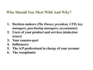 Present alternative solutions