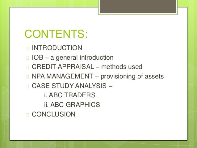 Npa management thesis 08 picture