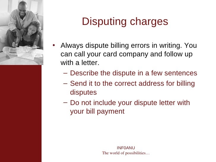 reasons to dispute credit card charge