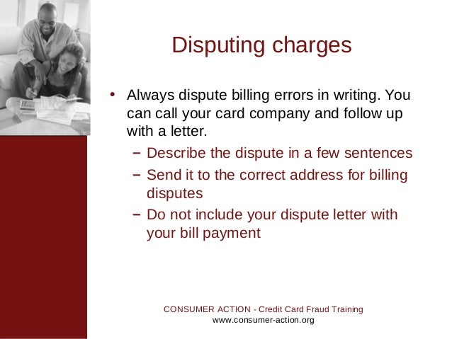 how to write a credit card dispute letter