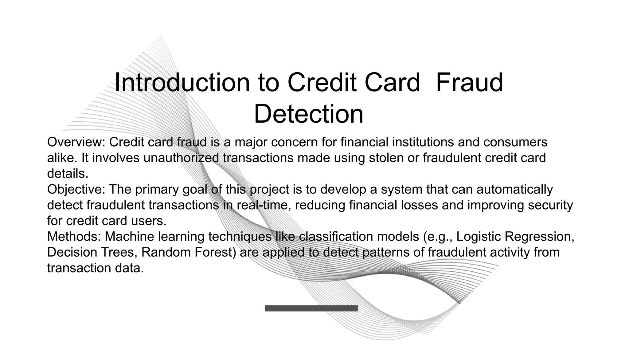 Credit card fraud detection.pptx credit card fraud detection | PPT