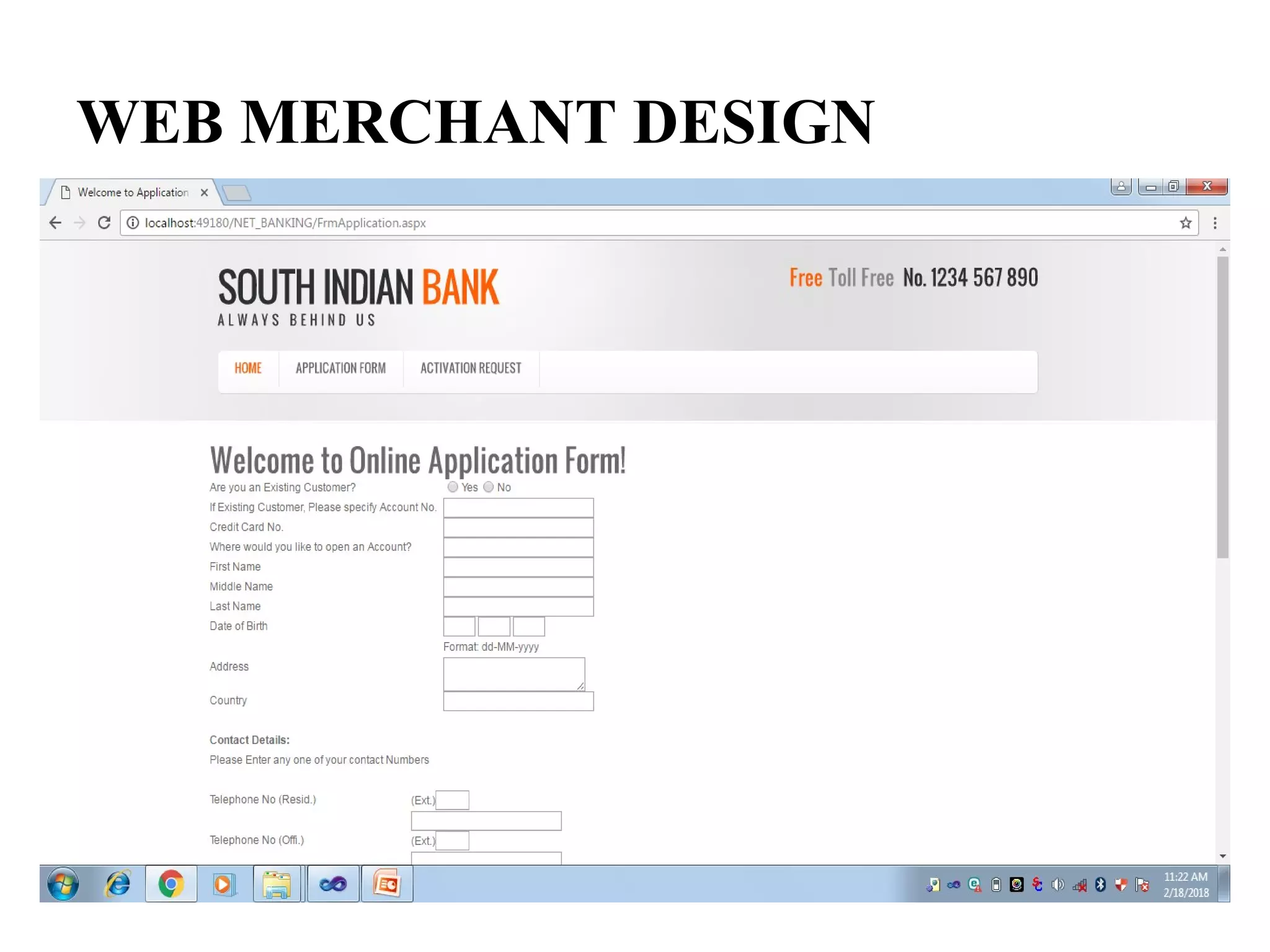 WEB MERCHANT DESIGN
 