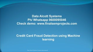 Credit card fraud detection through machine learning | PDF