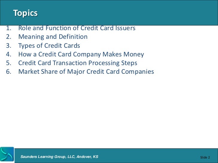 Credit Card Issuers