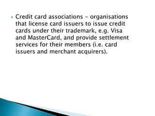 Credit card its operations | PPTX