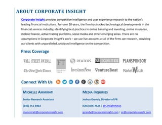 ABOUT CORPORATE INSIGHT
Connect With Us
Corporate Insight provides competitive intelligence and user experience research t...