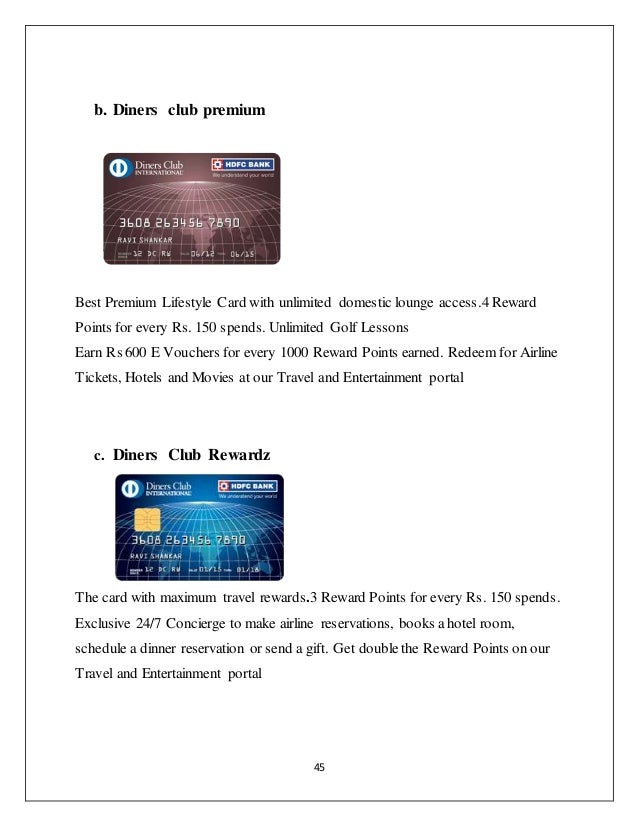 Credit Card Special Preference To Hdfc Bank