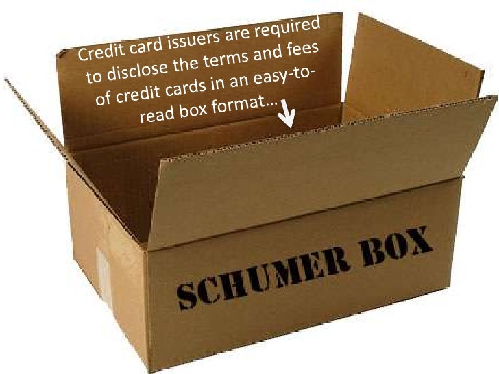Credit card terms and fees