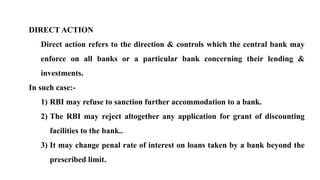 credit control Techniques of Reserve Bank Of India | PPTX