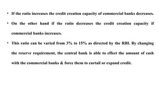 Rbi Credit Control Rates Credit control of Reserve Bank of India tools | PPT