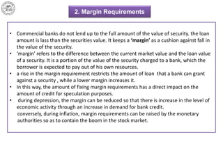 Marginal Requirement Credit control by RBI | PPTX