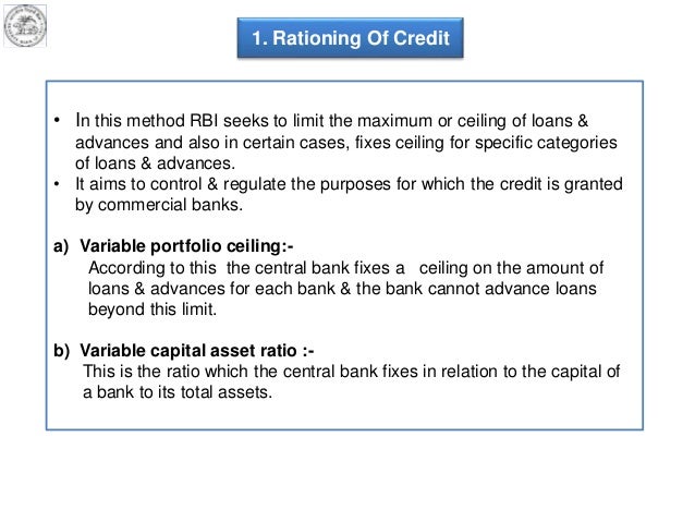 Credit Control By Rbi