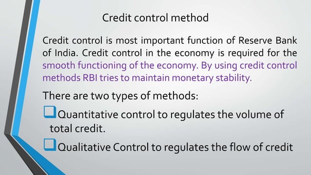 Credit control method | PPTX