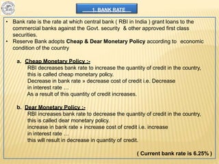 Rbi Credit Control Rates Reserve Bank - Credit control | PPTX