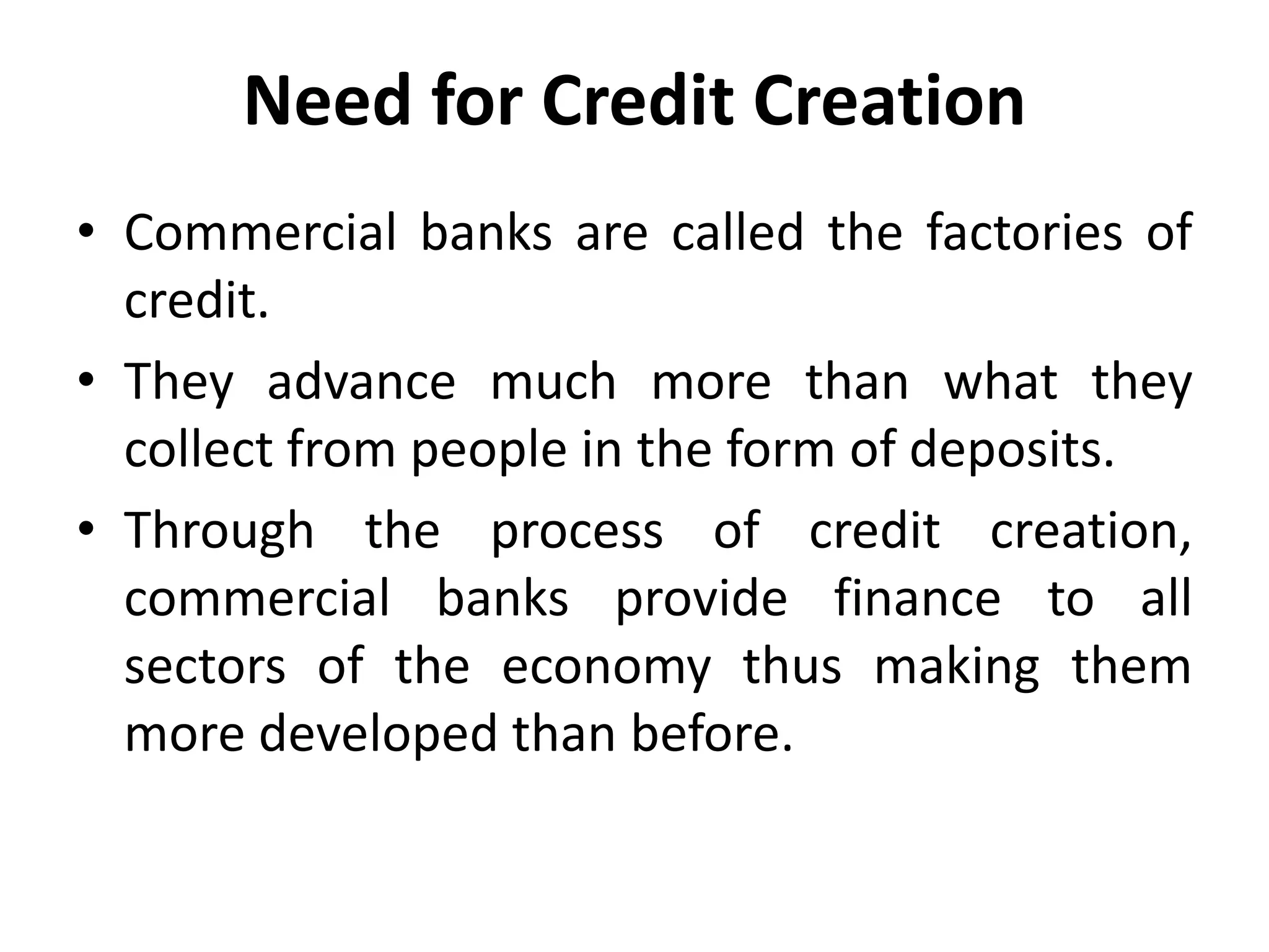 Creditcreation mechanism | PPTX