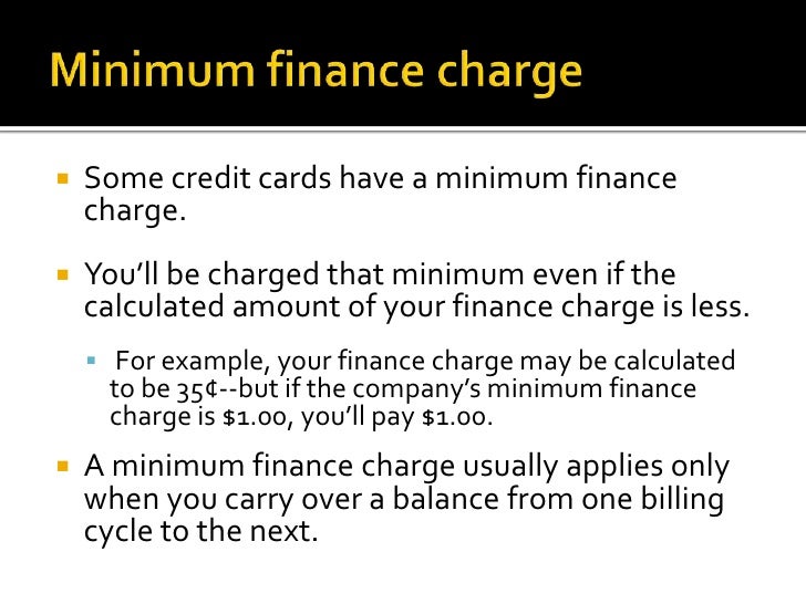 finance charge