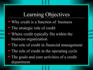 Credit in the Business World | PPT