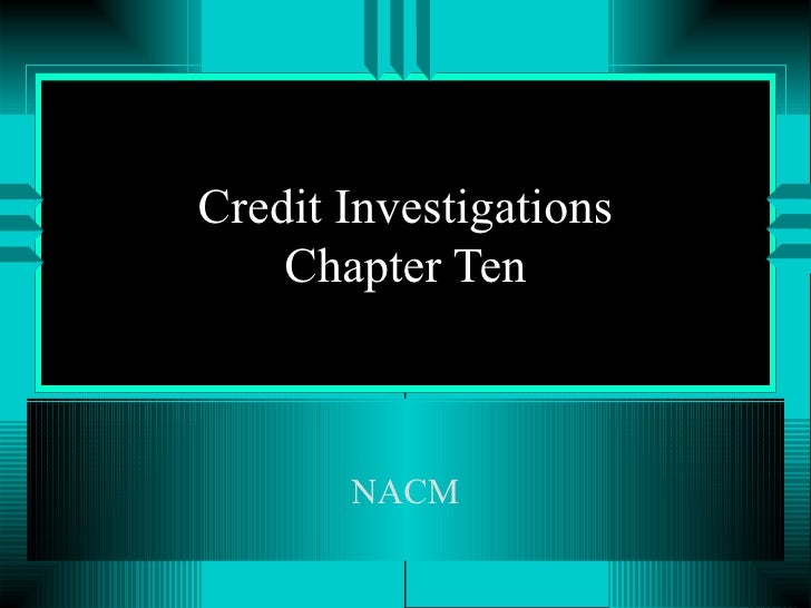 Credit Investigations