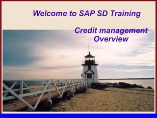 Welcome to SAP SD Training
Credit management
Overview
 