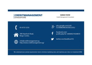 Credit Management Singapore