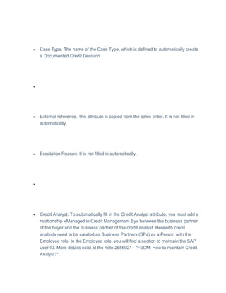 Credit management (Documented Credit Decision.docx