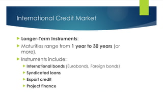 World Debt Instruments international credit market ( debt ).pptx