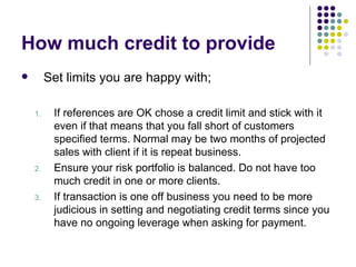 Credit Control - Manage Your Payments | PPT