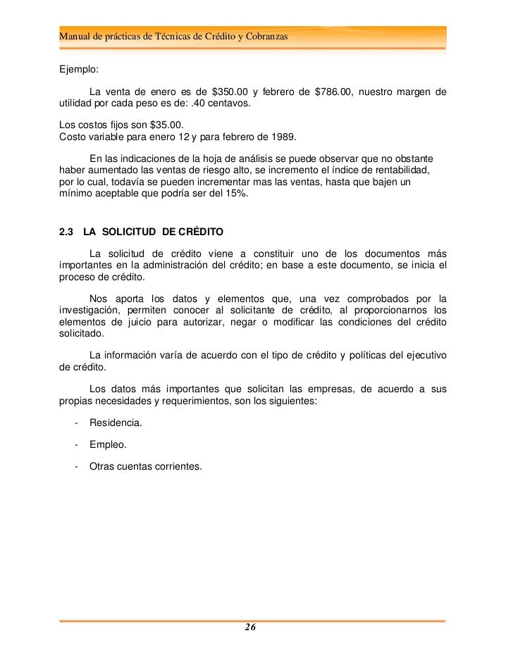 Credito Y Cobranzas