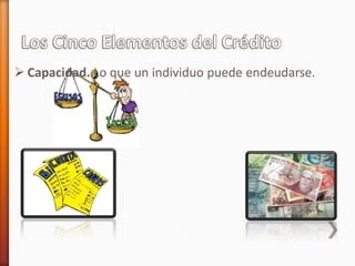  Capacidad. Lo que un individuo puede endeudarse.
 