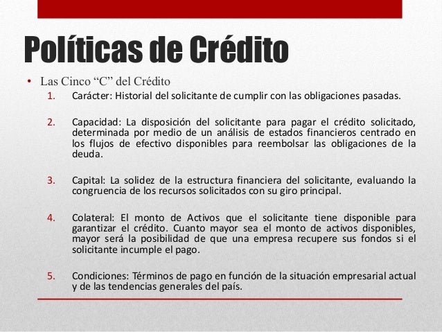 Que Son Las Politicas De Credito es.slideshare.net