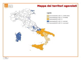 Mappa dei territori agevolati 