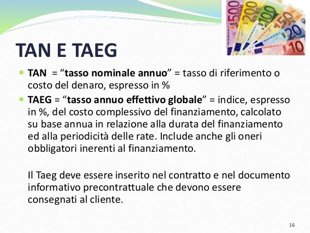 Come Si Calcola Tan E Taeg Calcolo Taeg Credito Al Consumo - creditos bancarios en ecuador