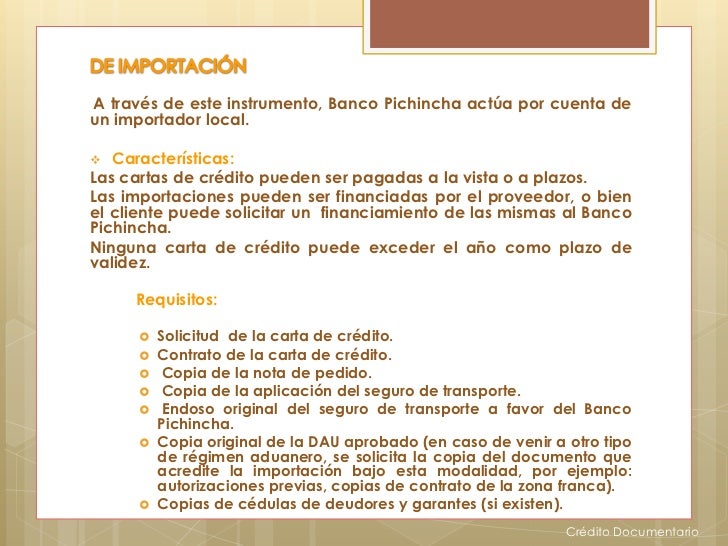 Credito documentario