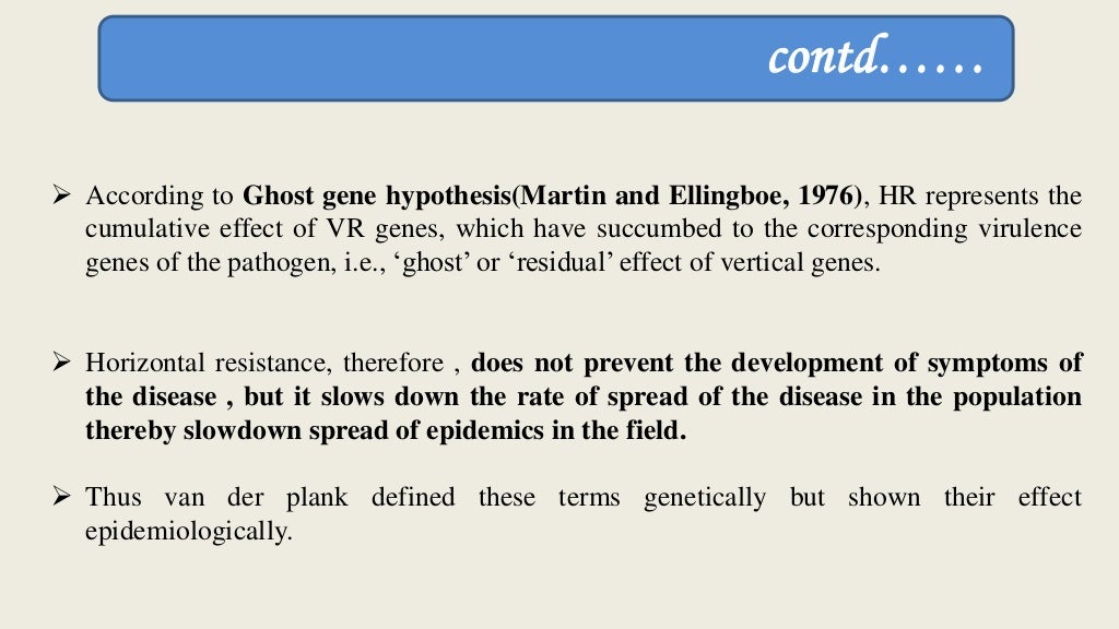 role of horizontal and vertical resistance in plant pathology