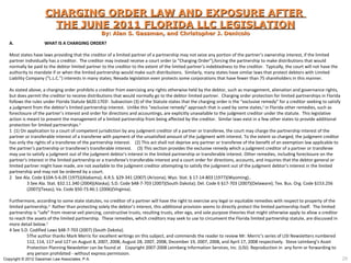 Anderson Charging Order Protection Checklist.pdf Creditor protection powerpoint.1 | PPT