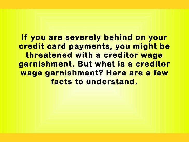 Creditor wage garnishment discover what you need to know