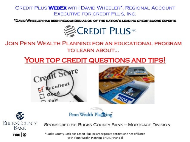 Credit Plus Webex Invite