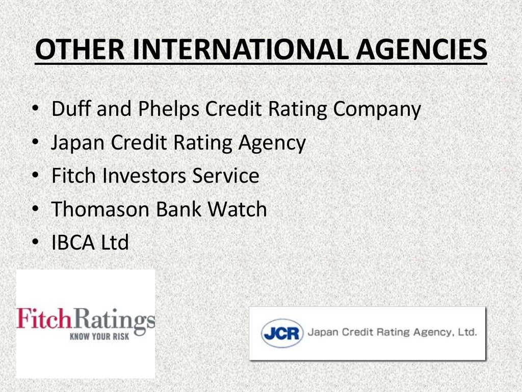 Credit Rating Agencies