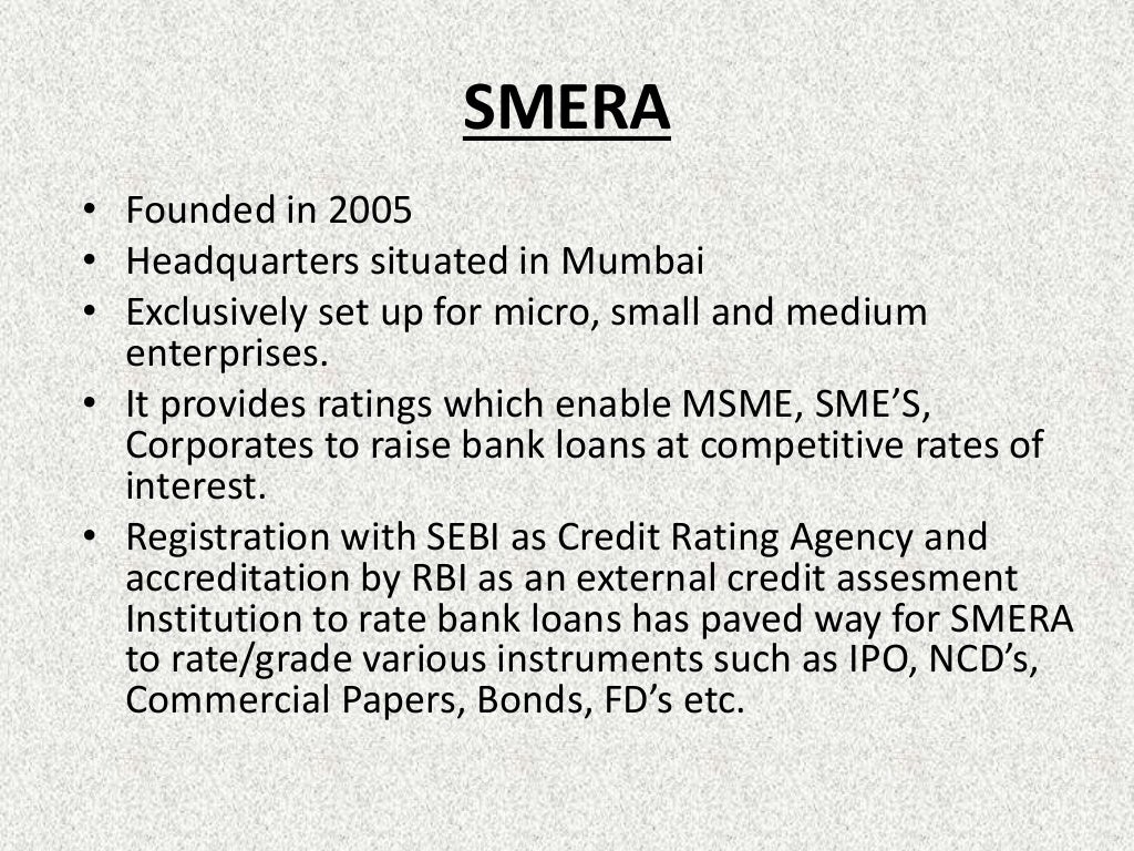 Credit Rating Agencies