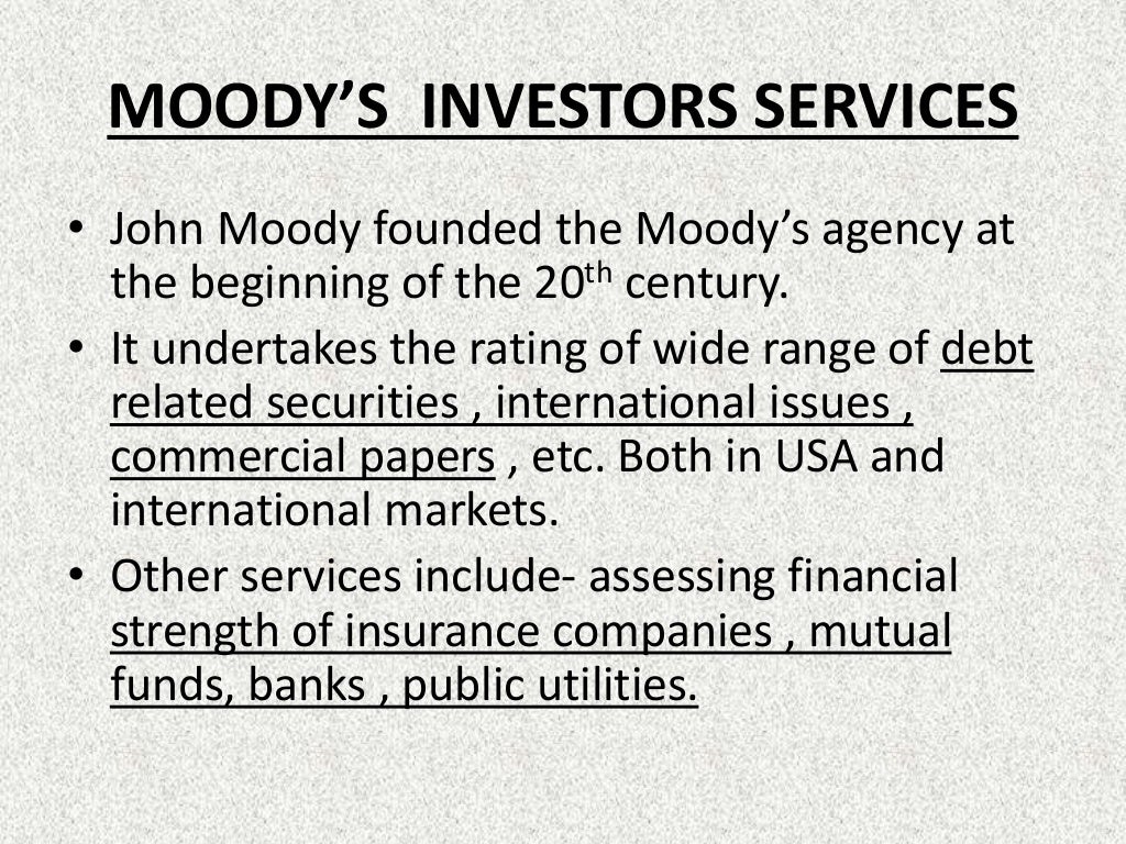 Credit Rating Agencies