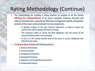 Rating Methodology (Continue)
 