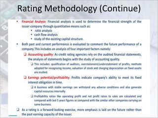 Rating Methodology (Continue)
 