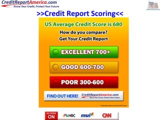 >>Credit  Report  Scoring<< 