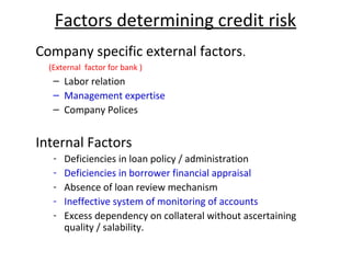 Credit risk management | PPT