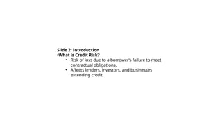 Key Components of Credit Risk Management | PPT