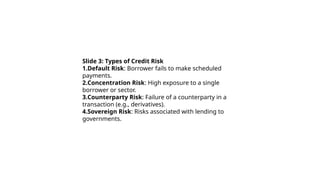 Key Components of Credit Risk Management | PPTX